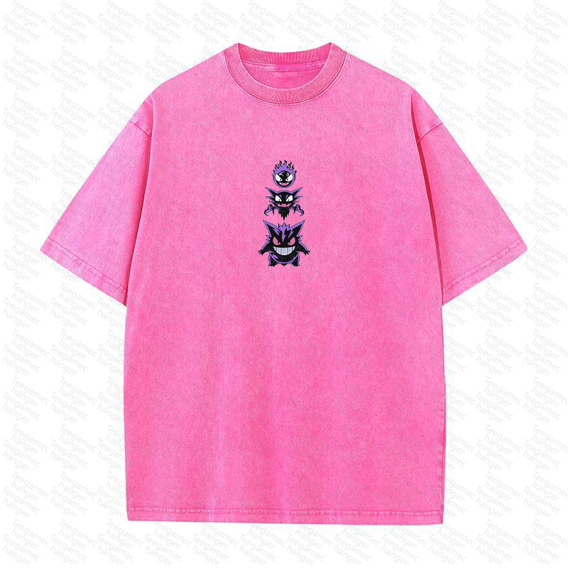 Unisex High Quality Inspired Vintage Washed 3D Direct Injection T-Shirt