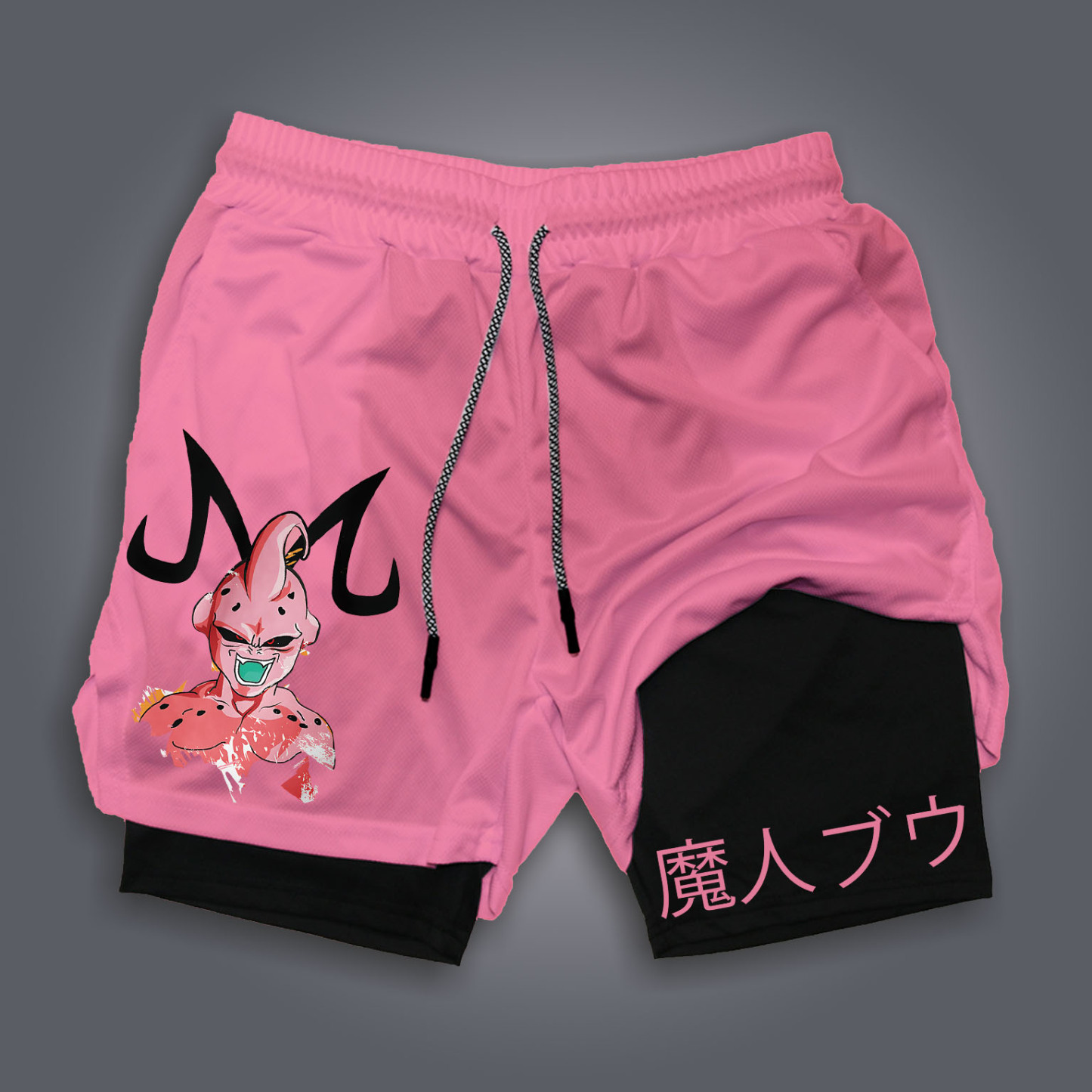Unisex Anime Print Drawstring Dragon Ball Shorts