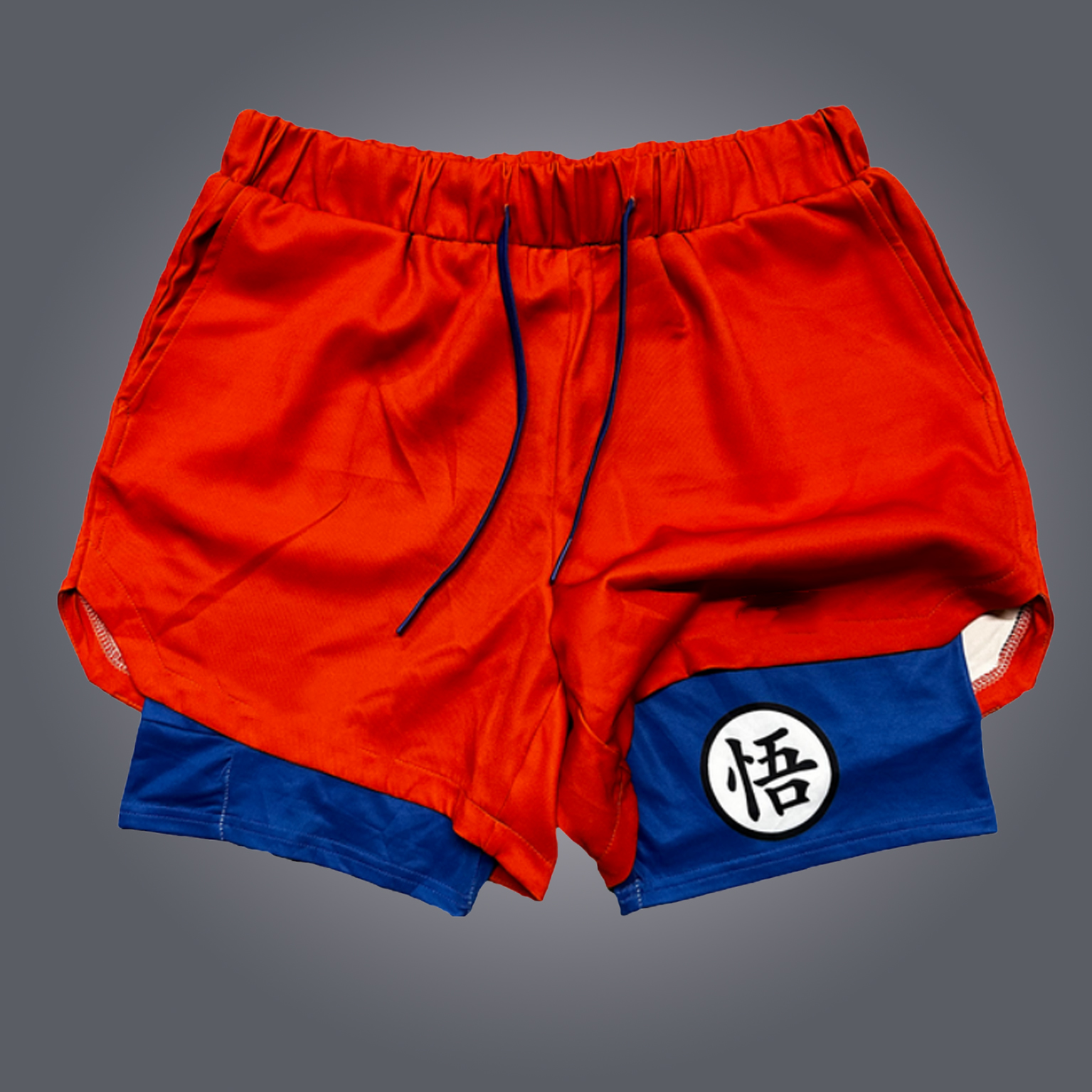 Dragon Ball Men's Anime Print Drawstring Double-Layer Shorts