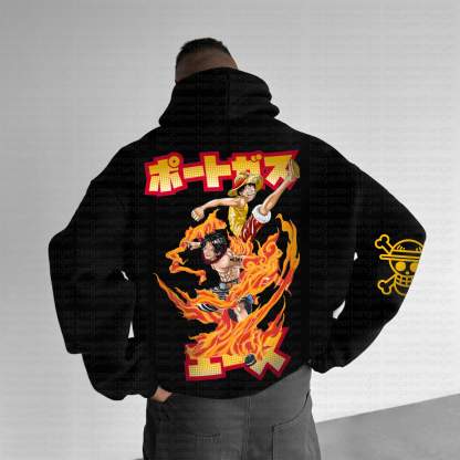 Unisex Anime Graphic Streetwear Vintage Hoodie丨One Piece