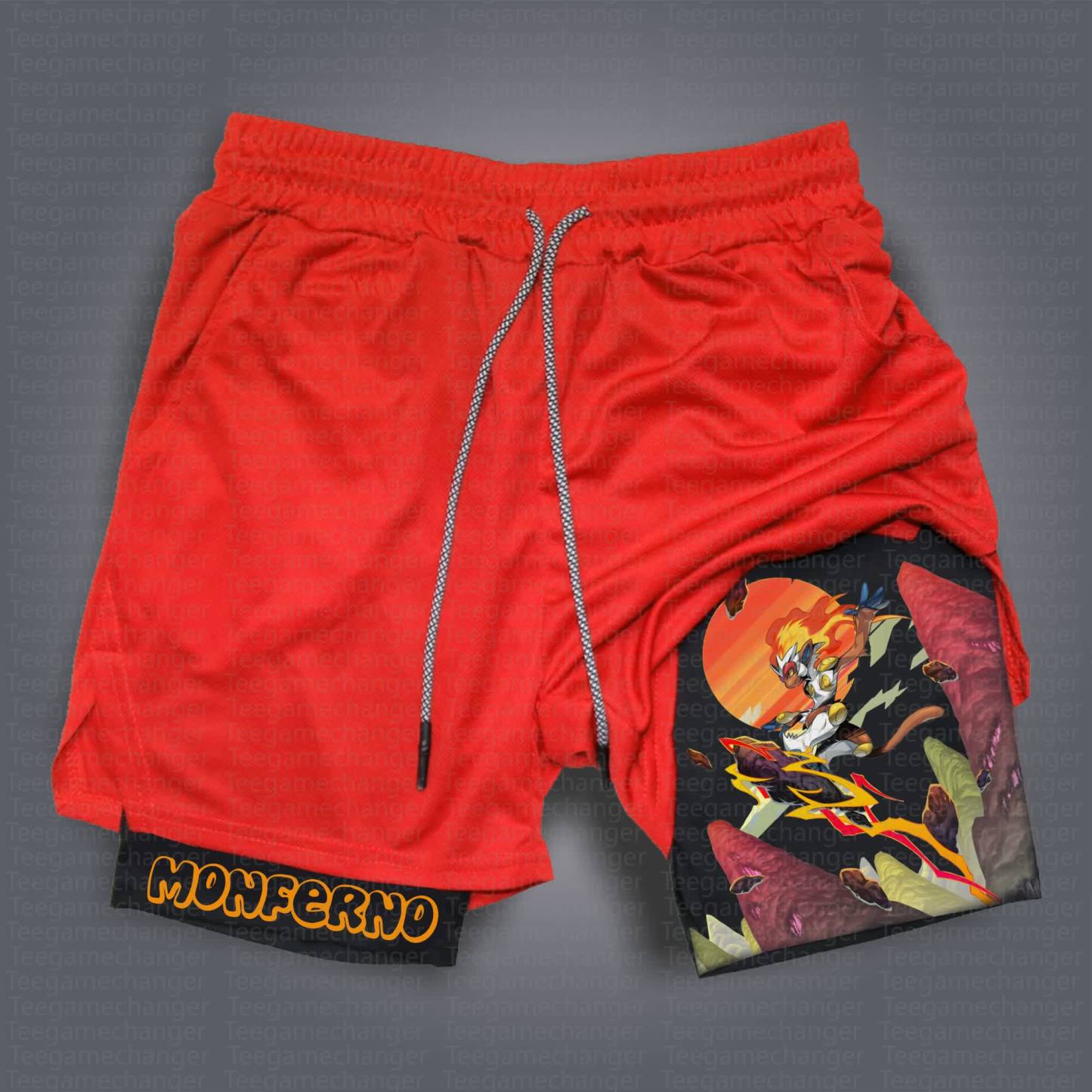 Unisex Casual Anime Streetwear Shorts 丨Demon Slayer X Pokémon