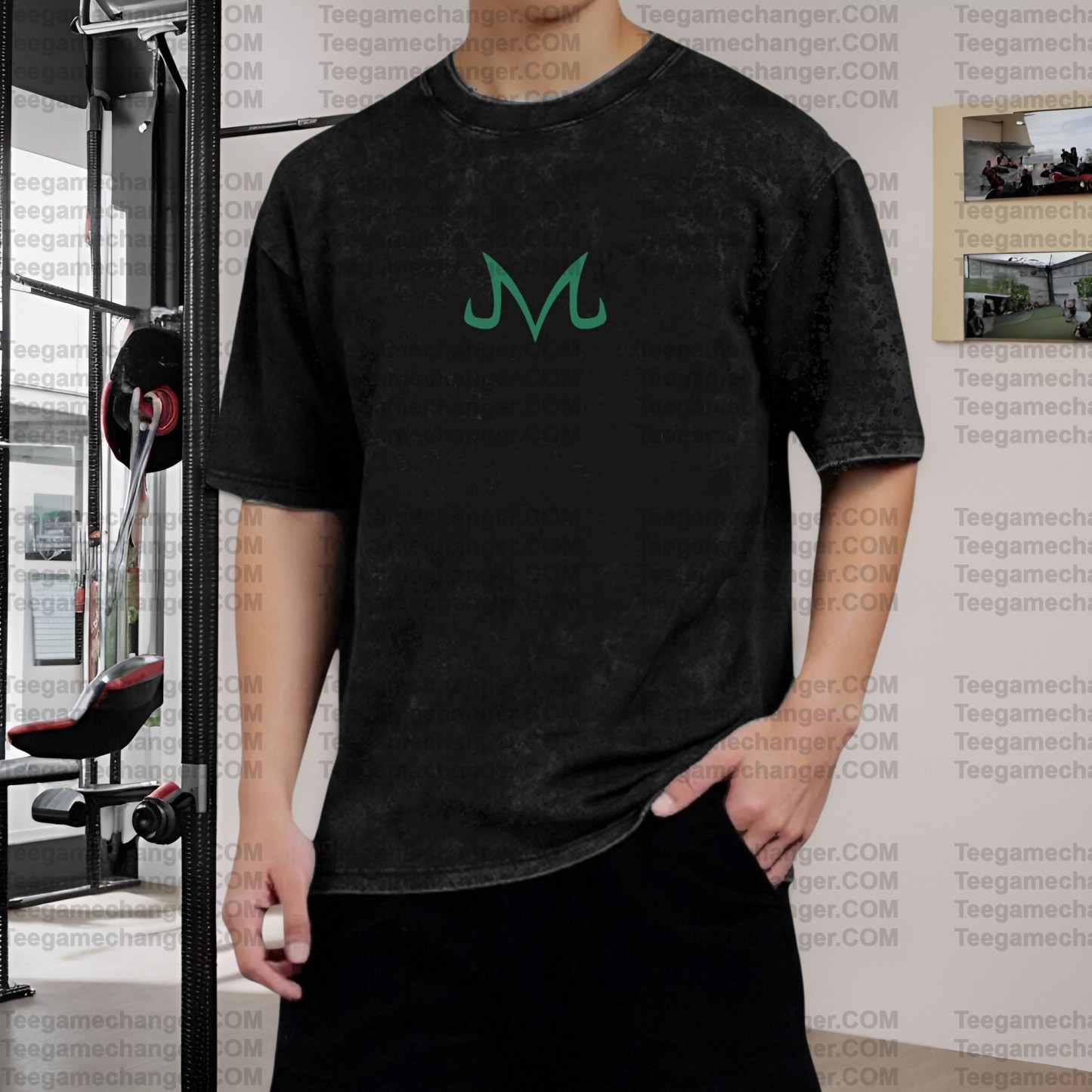 Vintage 3D Direct Inkjet Printed Washed Unisex T-Shirt