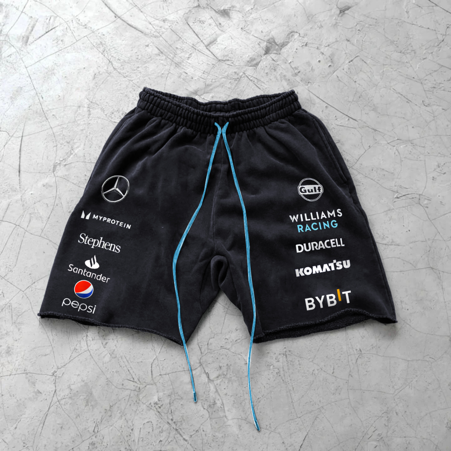 Fashion Racing Print Shorts