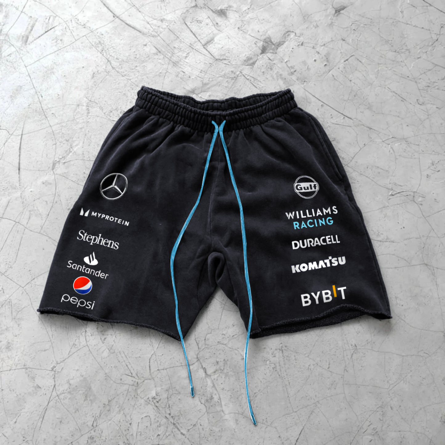 Fashion Racing Print Shorts