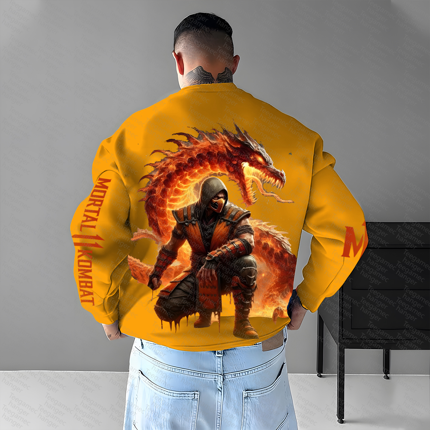 Unisex "Mortal Kombat" Anime Graphic Inspired Vintage Sweatshirt