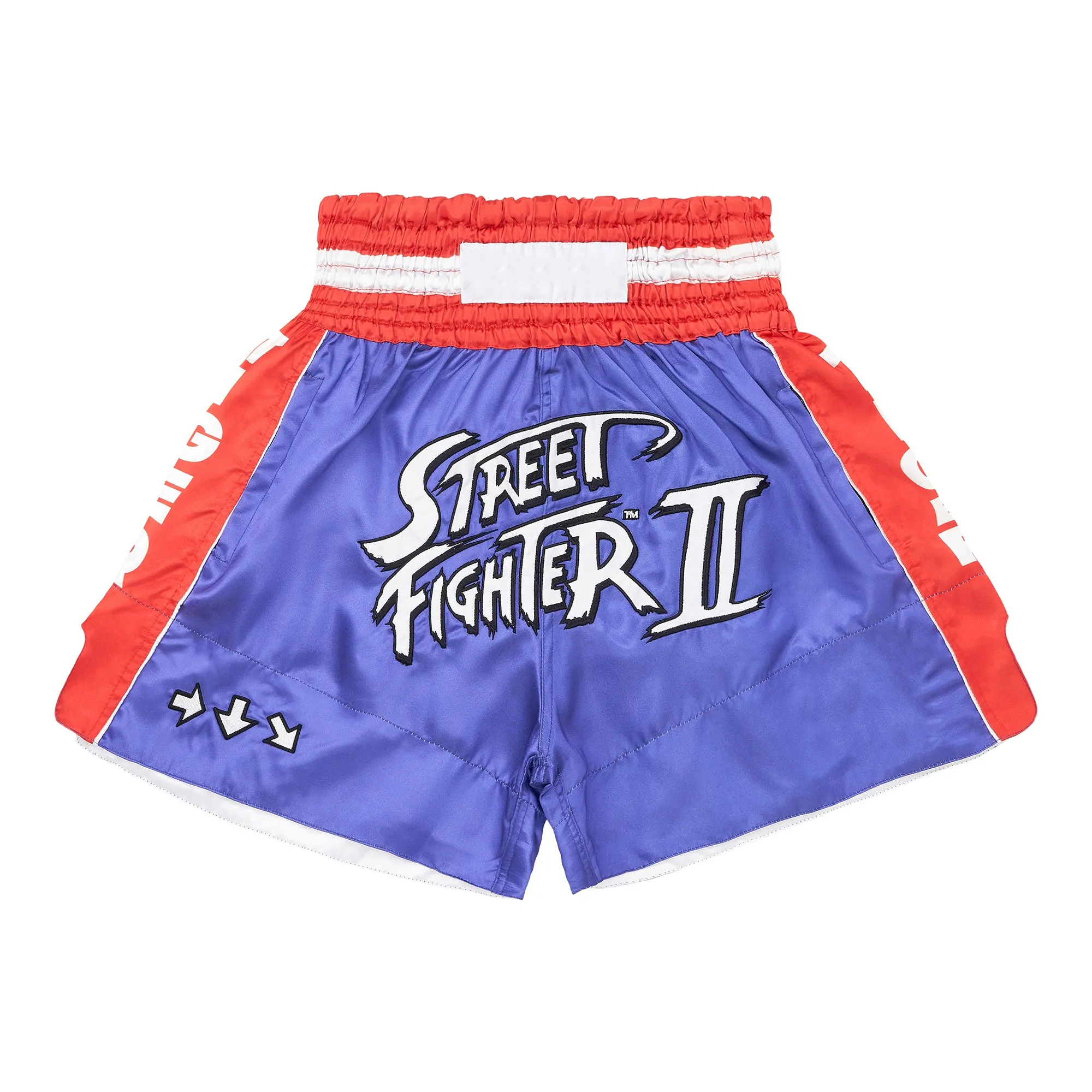 STREET FIGHTER SAGAT MUAY THAI SHORTS (PURPLE)