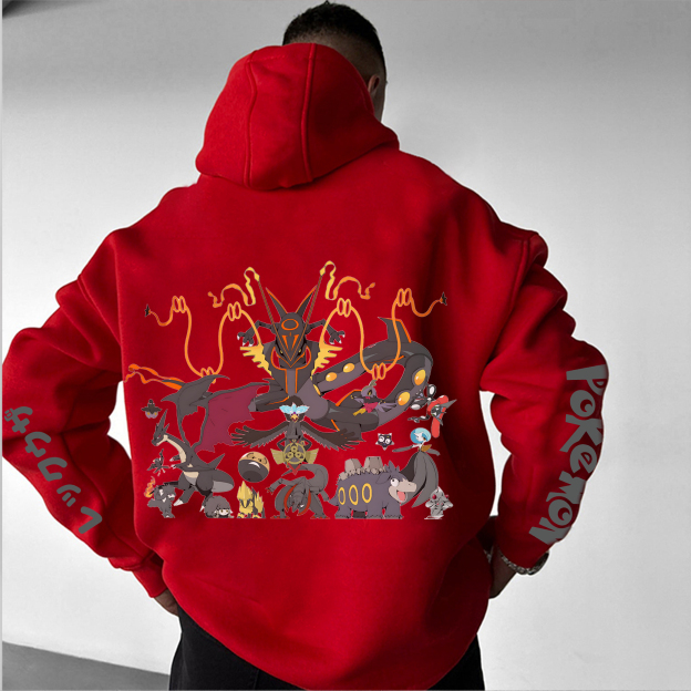 Unisex “Pokémon” Anime Graphic Streetwear Vintage Hoodie