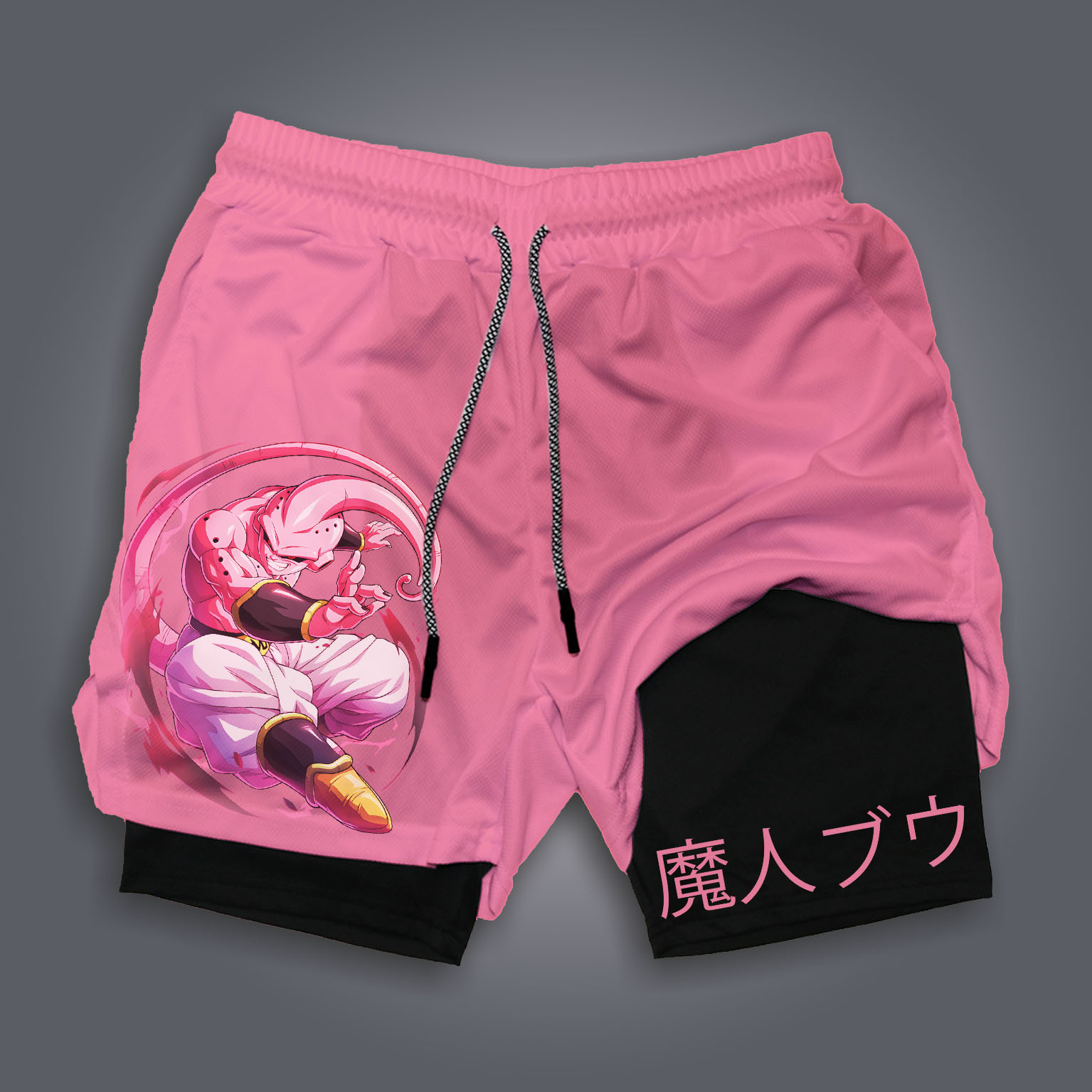 Unisex Anime Print Drawstring Dragon Ball Shorts