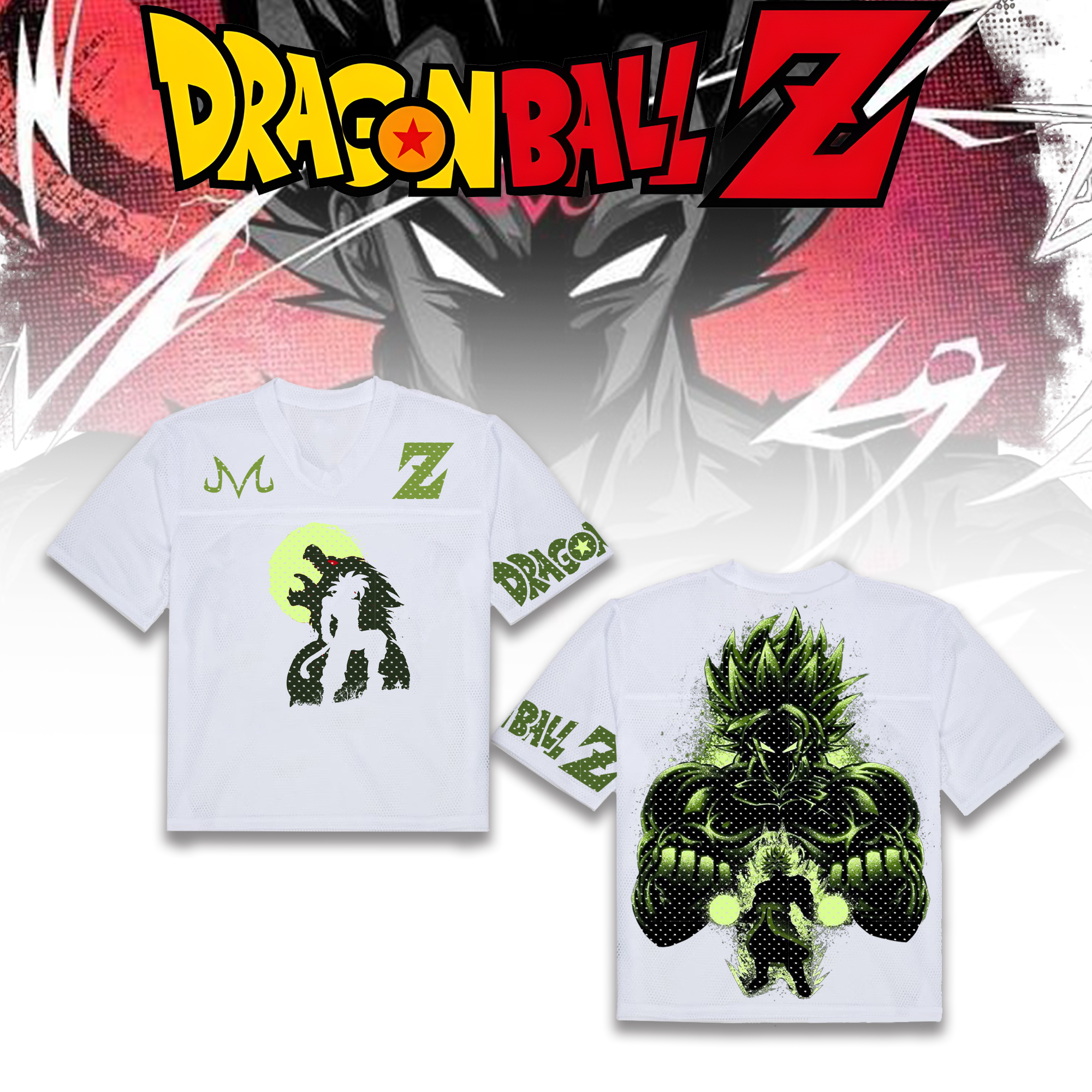 Unisex  “DRAGON BALL” Anime Style Retro I Mesh T-Shirt