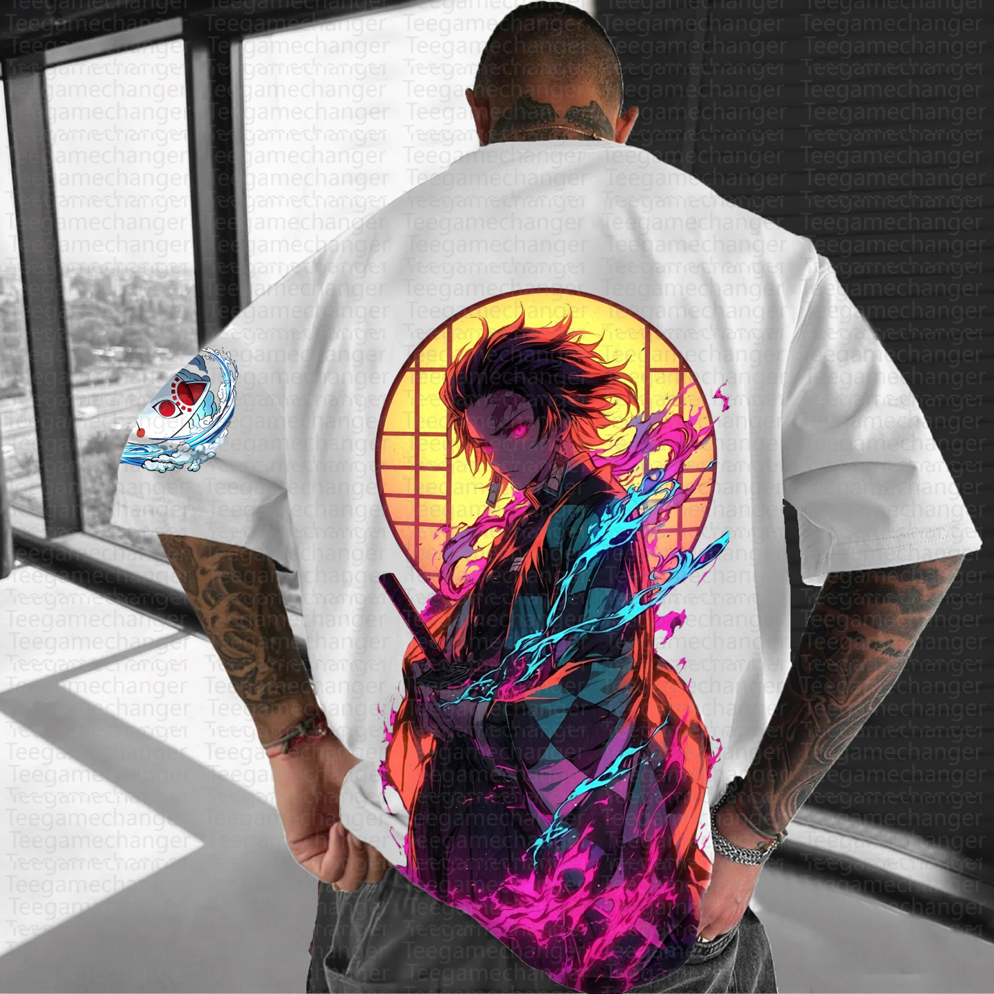 Unisex Anime Inspired Vintage T-Shirt丨Demon Slayer X Pokémon