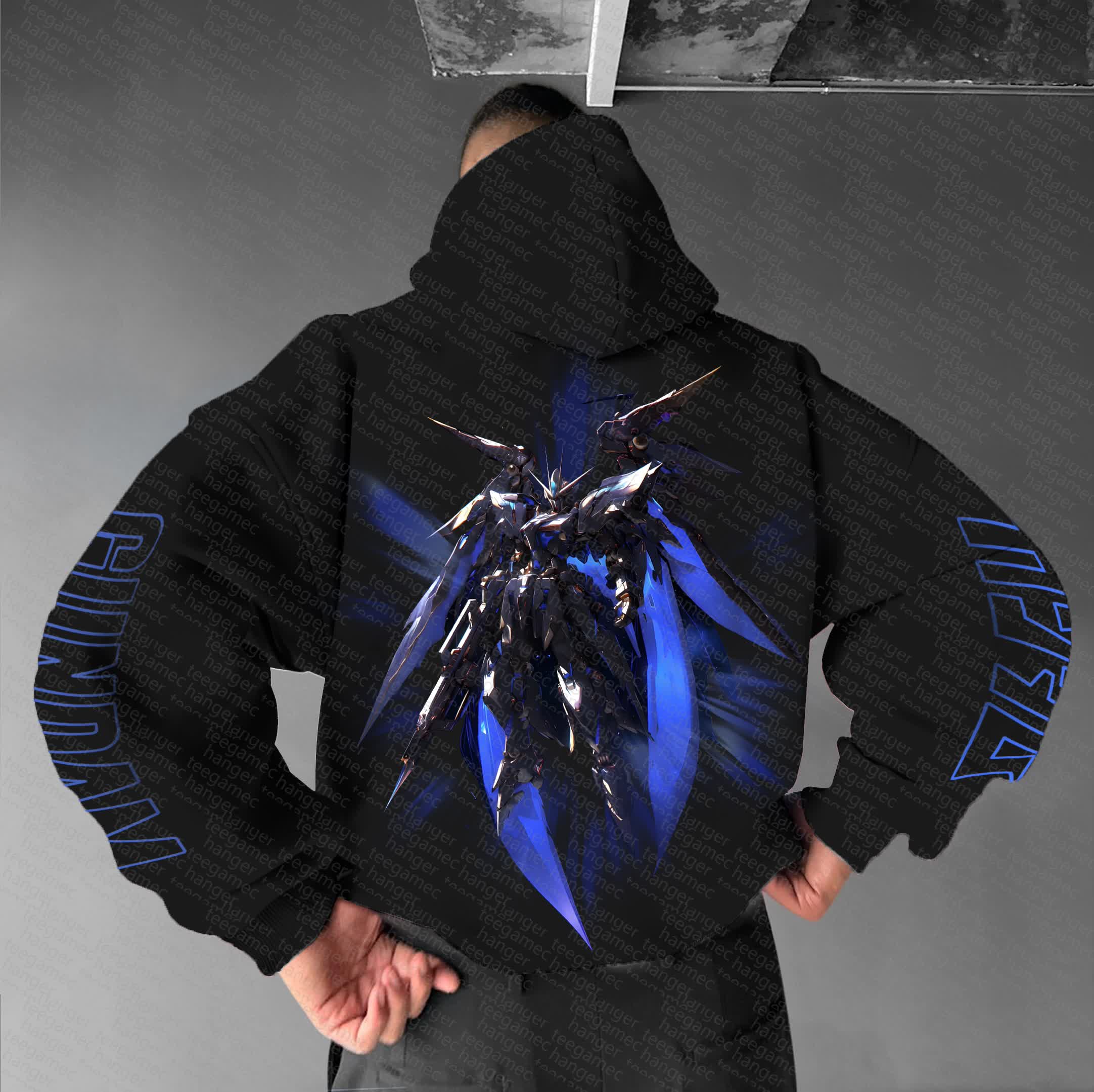 Unisex “Gundam Series” Anime Graphic Streetwear Vintage Hoodie