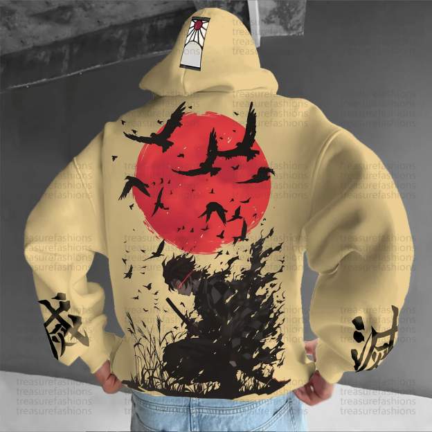 Unisex “Demon Slayer” Anime Graphic Streetwear Vintage Hoodie