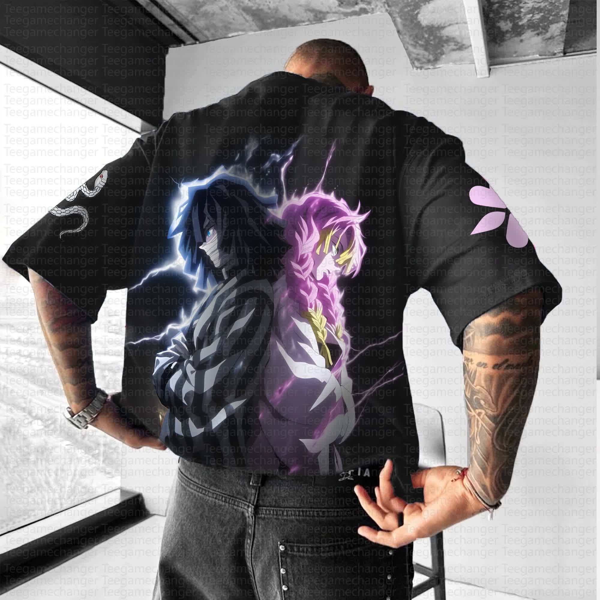 Unisex Anime Inspired Vintage T-Shirt丨Demon Slayer