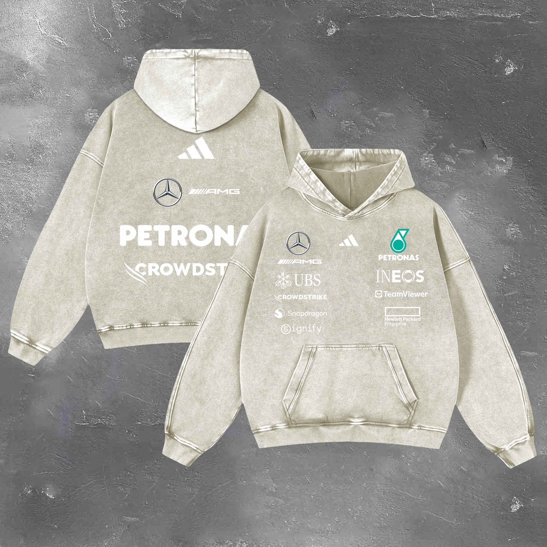 Racing Legend Vintage Washed Hoodie 06