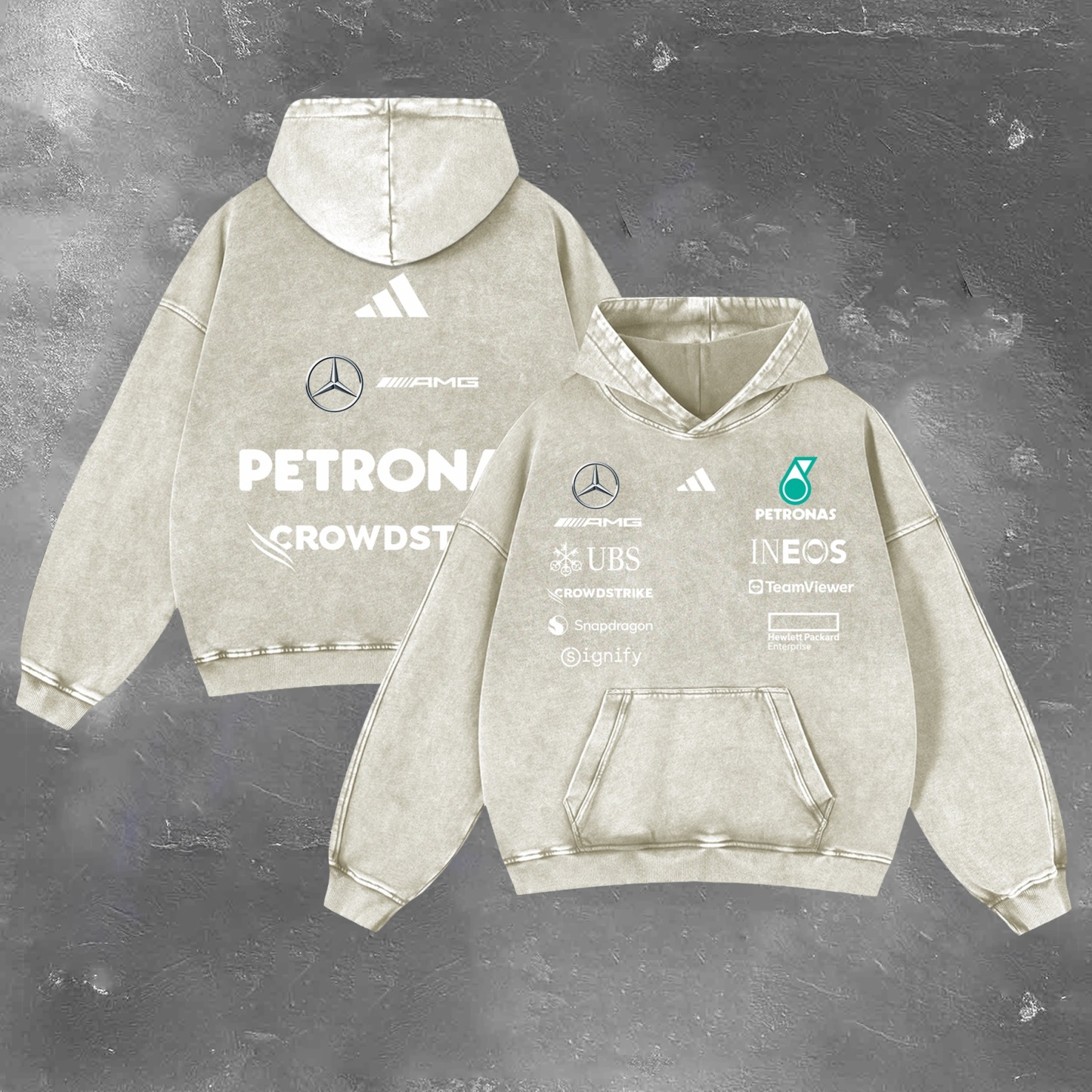 Racing Legend Vintage Washed Hoodie 06