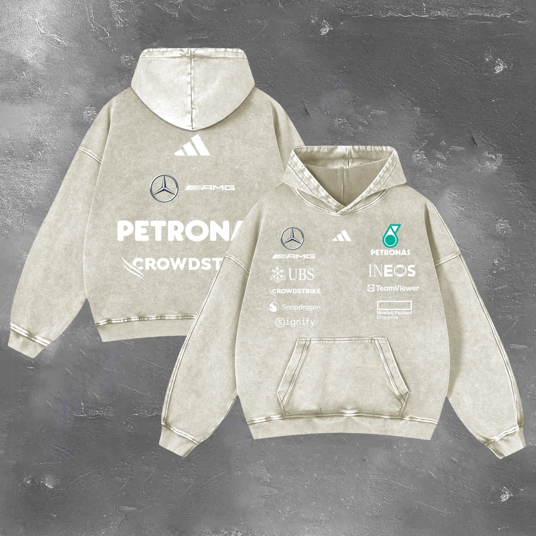 Racing Legend Vintage Washed Hoodie 06