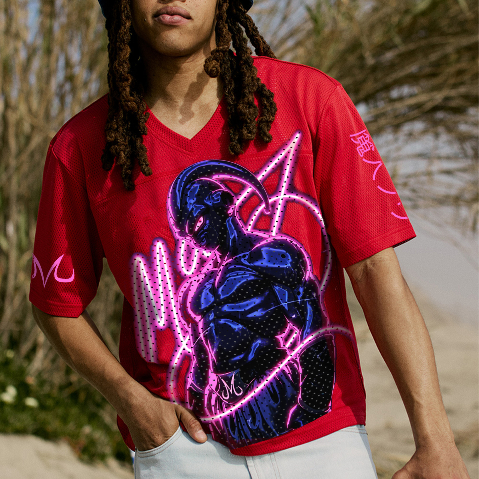 Unisex  “DRAGON BALL” Anime Style Retro I Mesh T-Shirt