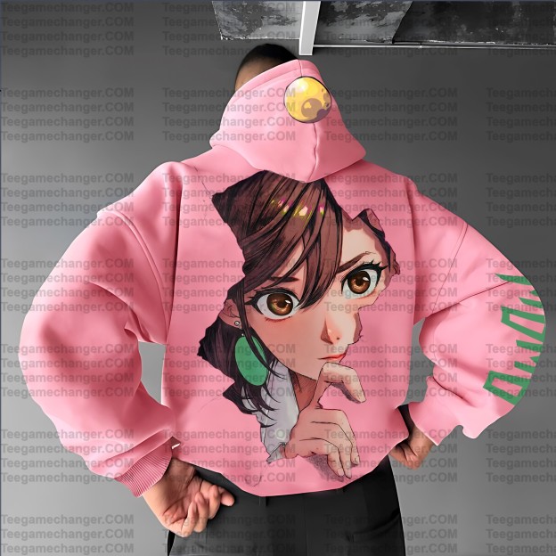 Unisex Anime Print  Casual Oversized Hoodie