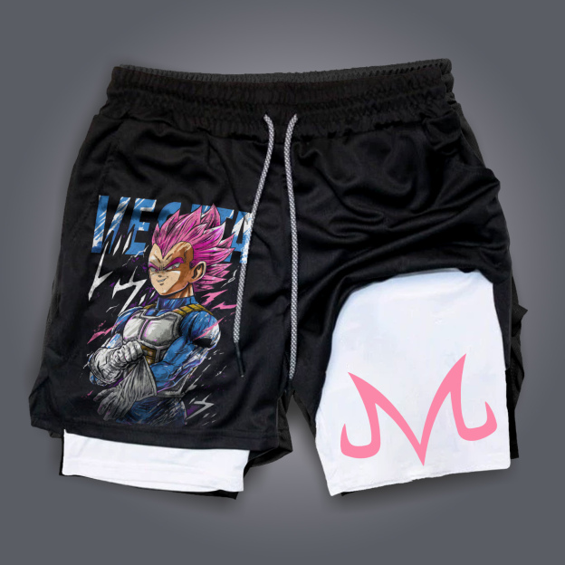 Unisex Anime Print Drawstring Dragon Ball Shorts