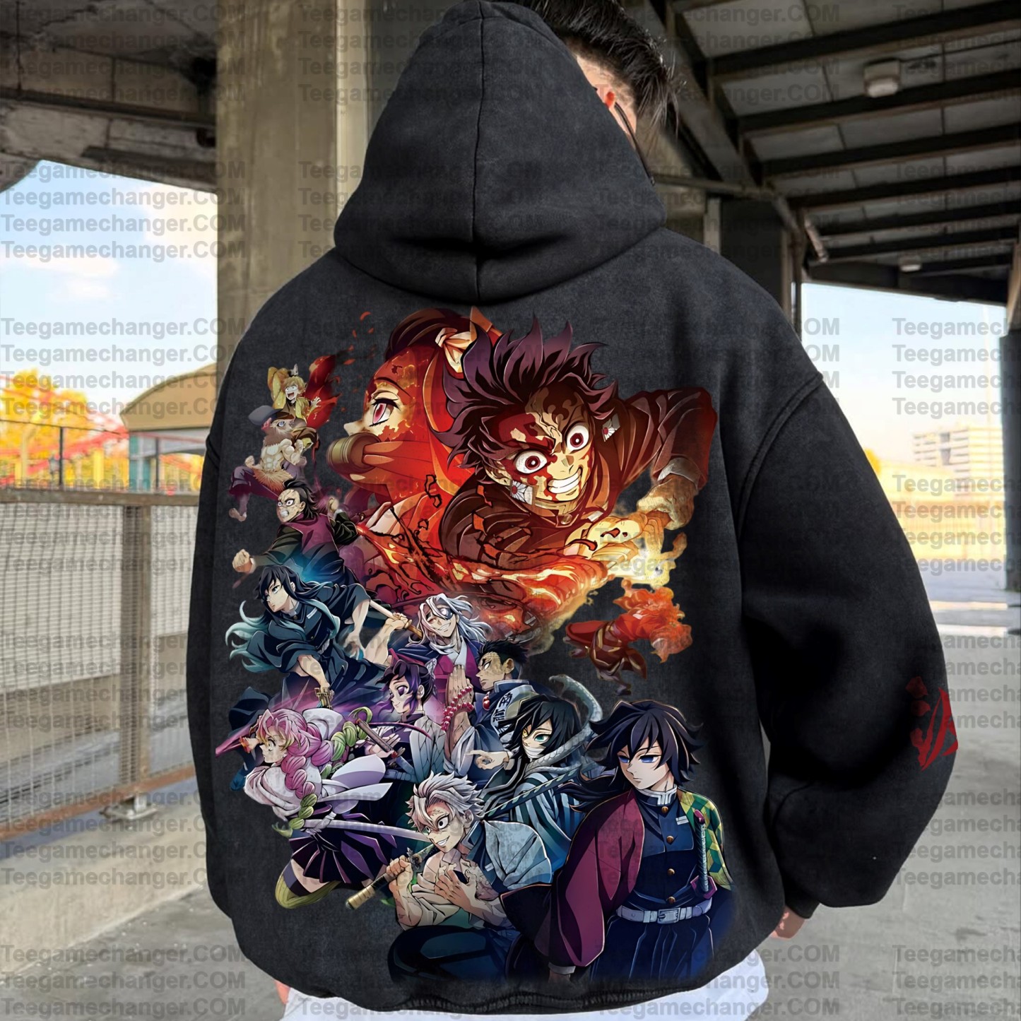 Vintage 3D Direct-Inkling Print Washed Unisex Hoodie