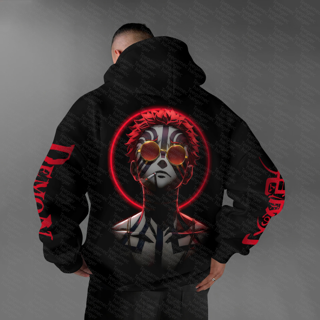 Unisex “Demon Slayer” Anime Graphic Streetwear Vintage Hoodie