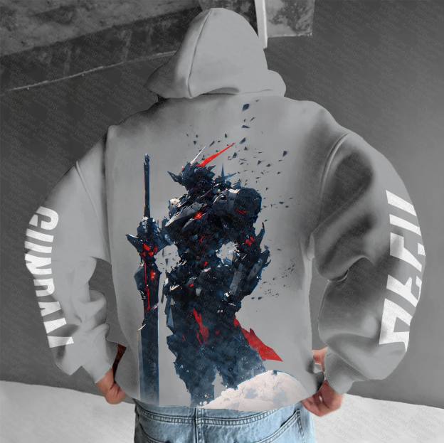 Unisex “Gundam Series” Anime Graphic Streetwear Vintage Hoodie