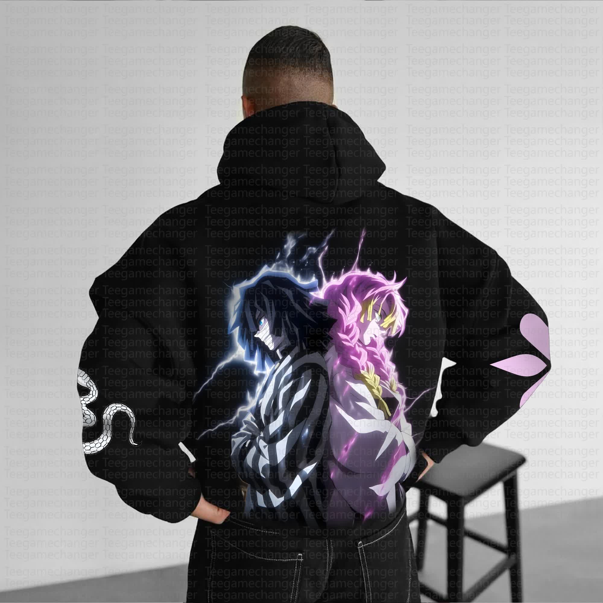 Unisex Anime Graphic Streetwear Vintage Hoodie丨Demon Slayer