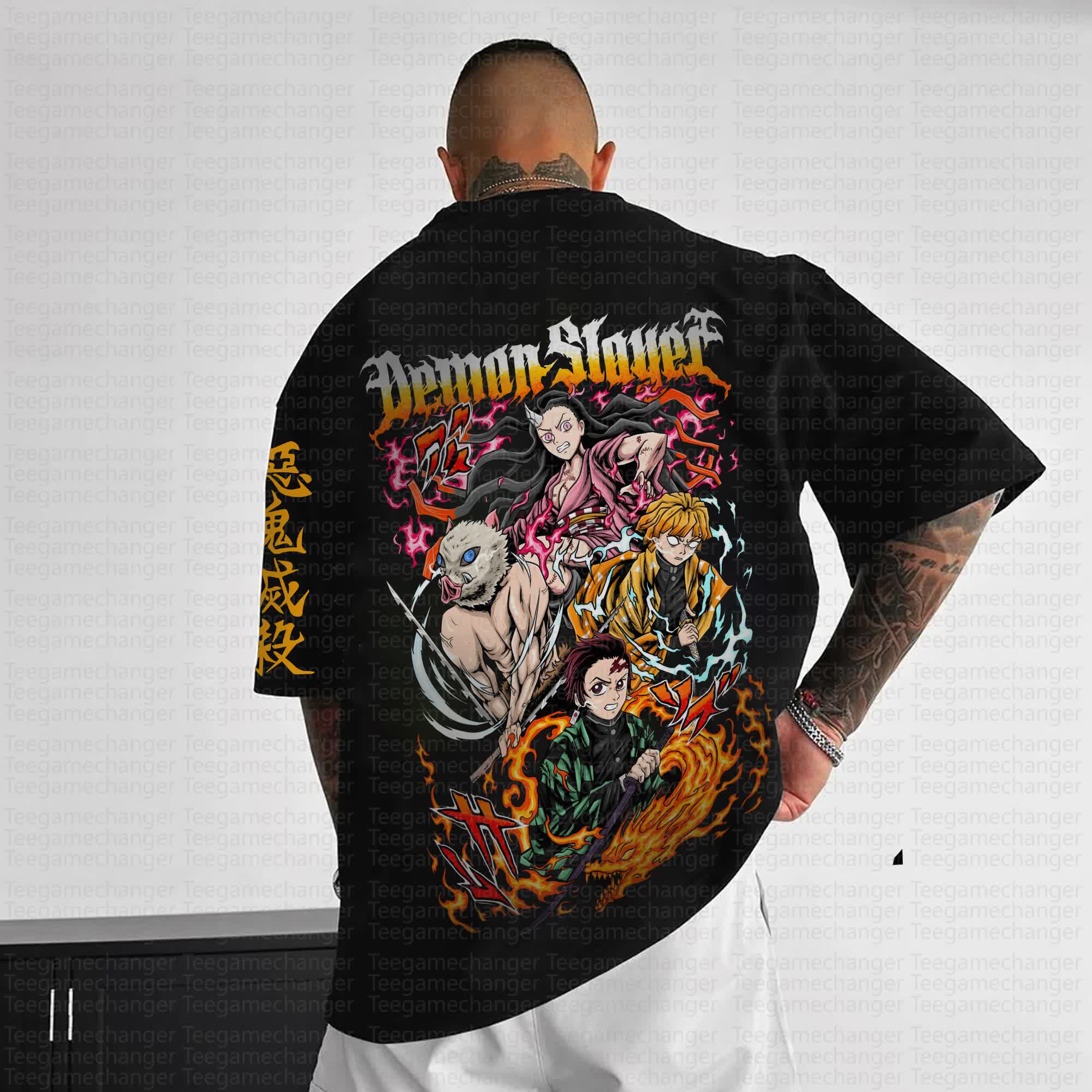 Unisex Anime Inspired Vintage T-Shirt丨Demon Slayer