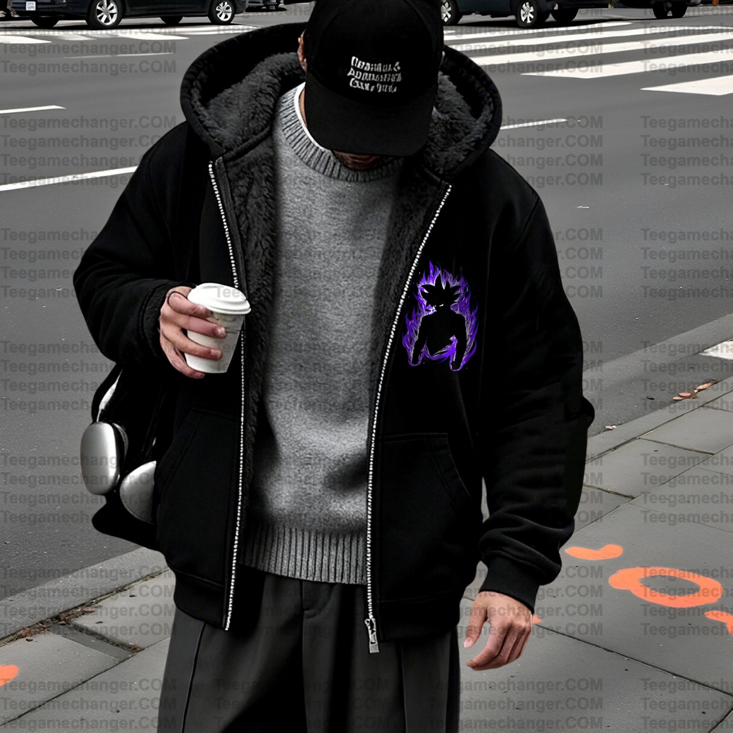 Unisex Graphic Streetwear Vintage Zipper Cardigan Plush Hoodid