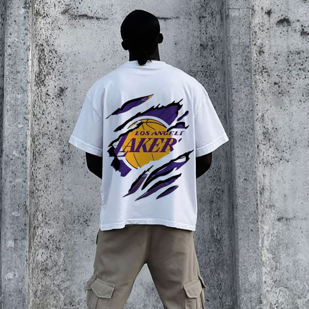 Unisex Vintage Tee丨Lakers x Dragon ball