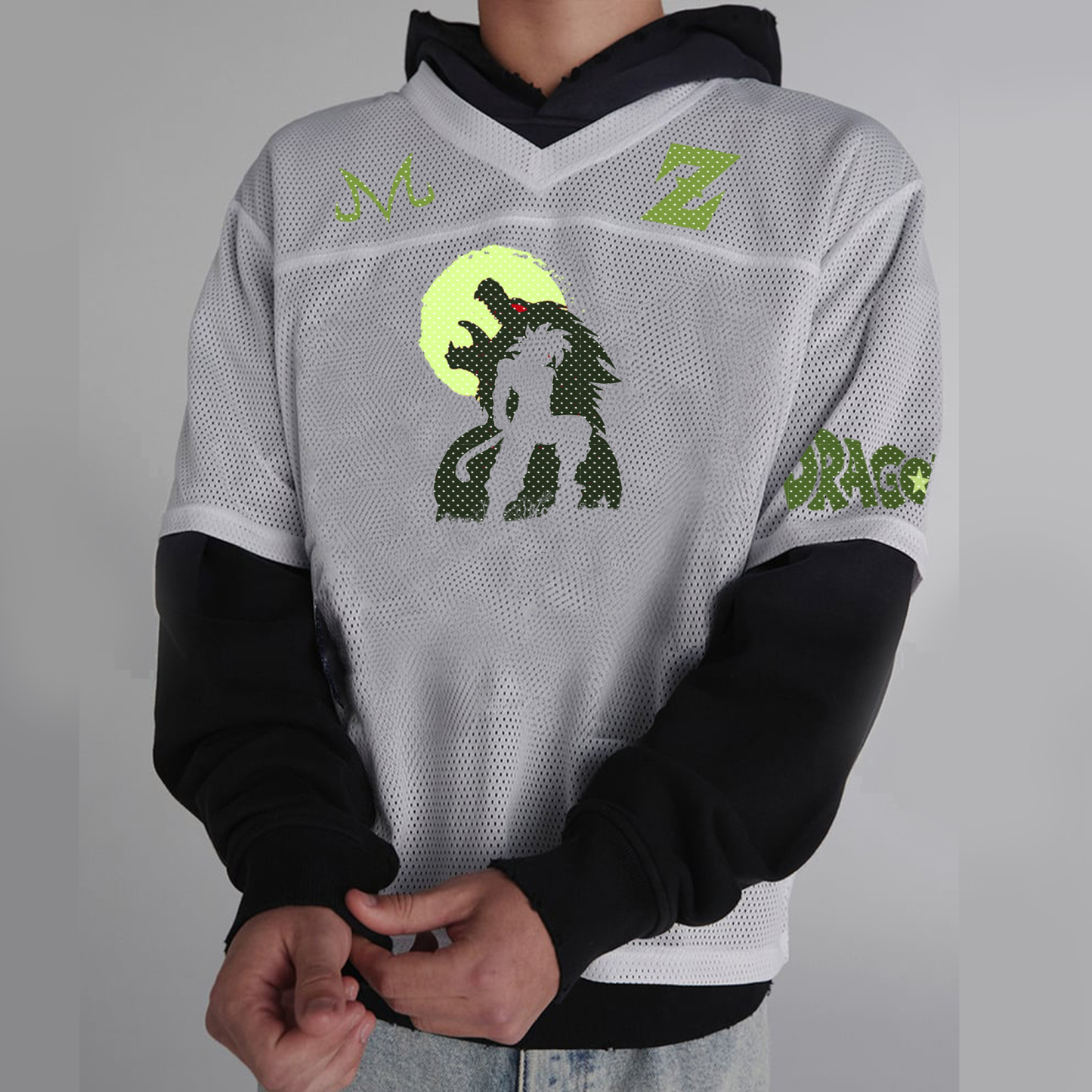 Unisex  “DRAGON BALL” Anime Style Retro I Mesh T-Shirt