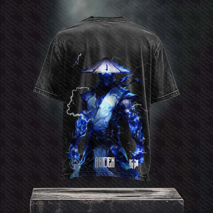 Unisex  Inspired Vintage Washed T-Shirt丨 Mortal Kombat