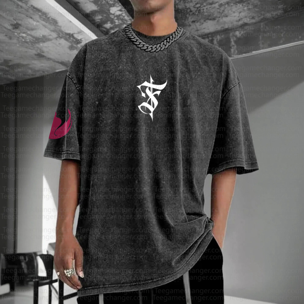 Unisex Anime Inspired Vintage Washed T-Shirt丨Solo Leveling