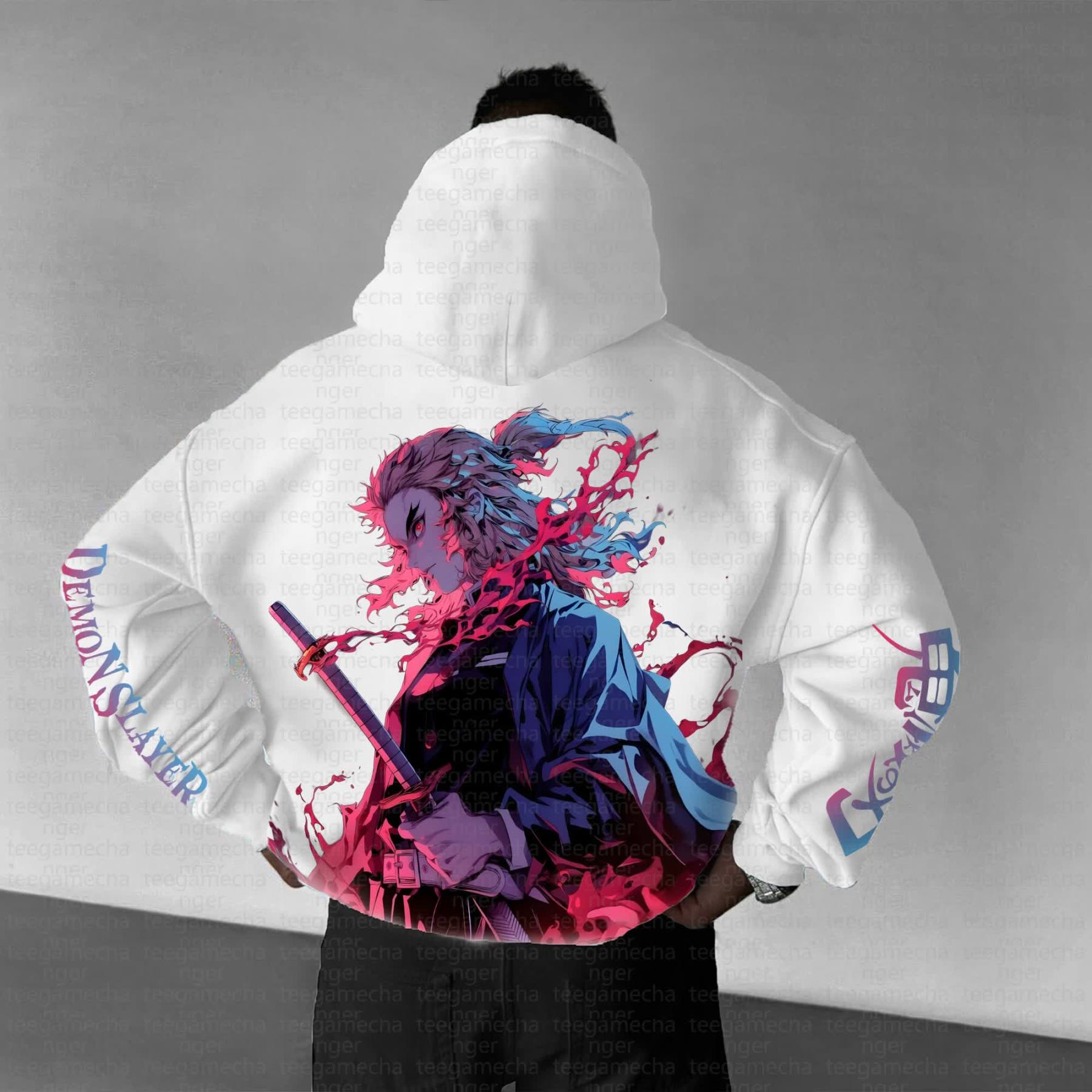 Unisex Anime Graphic Streetwear Vintage Hoodie丨Demon Slayer X Pokémon