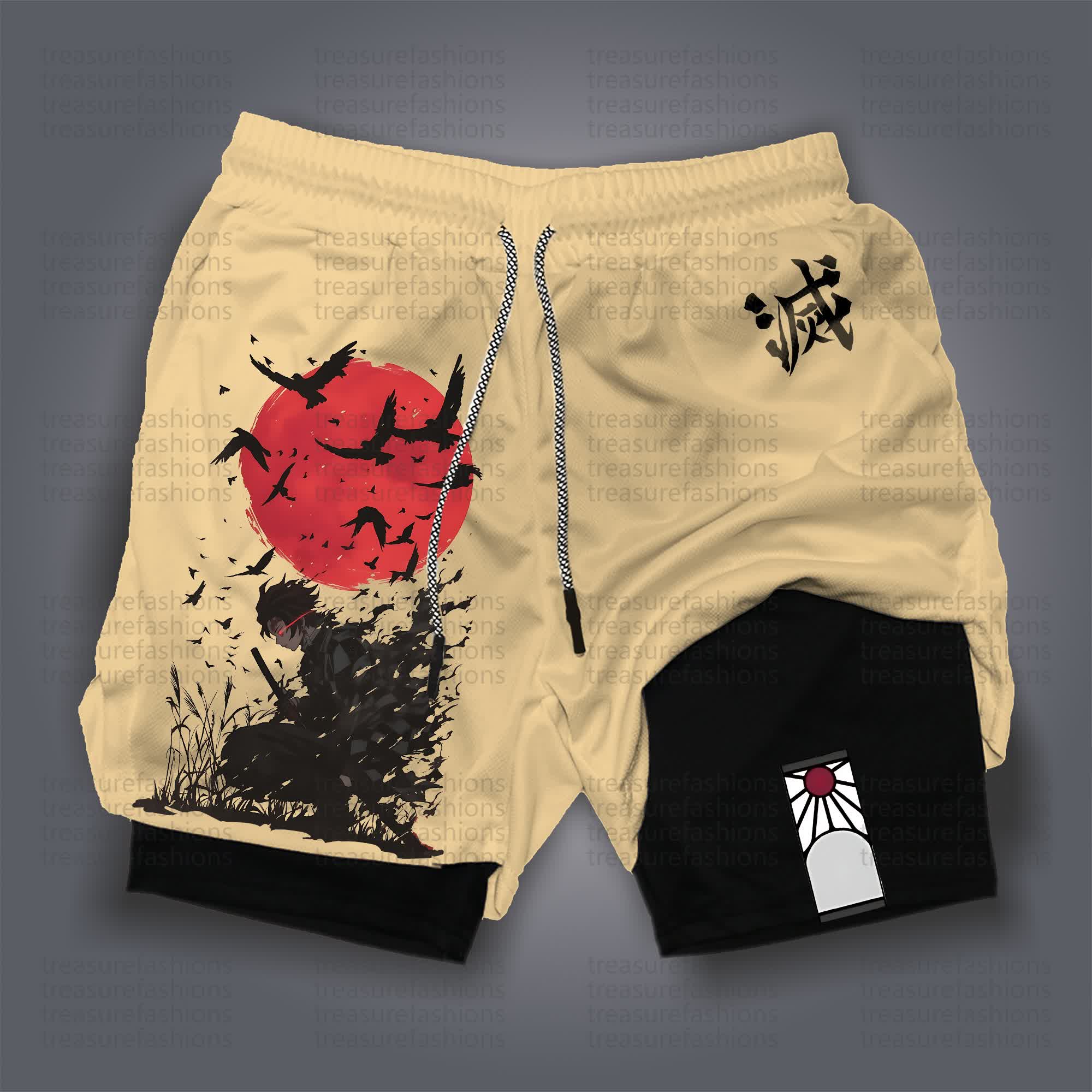 Unisex Casual Anime Streetwear Shorts 丨Demon Slayer