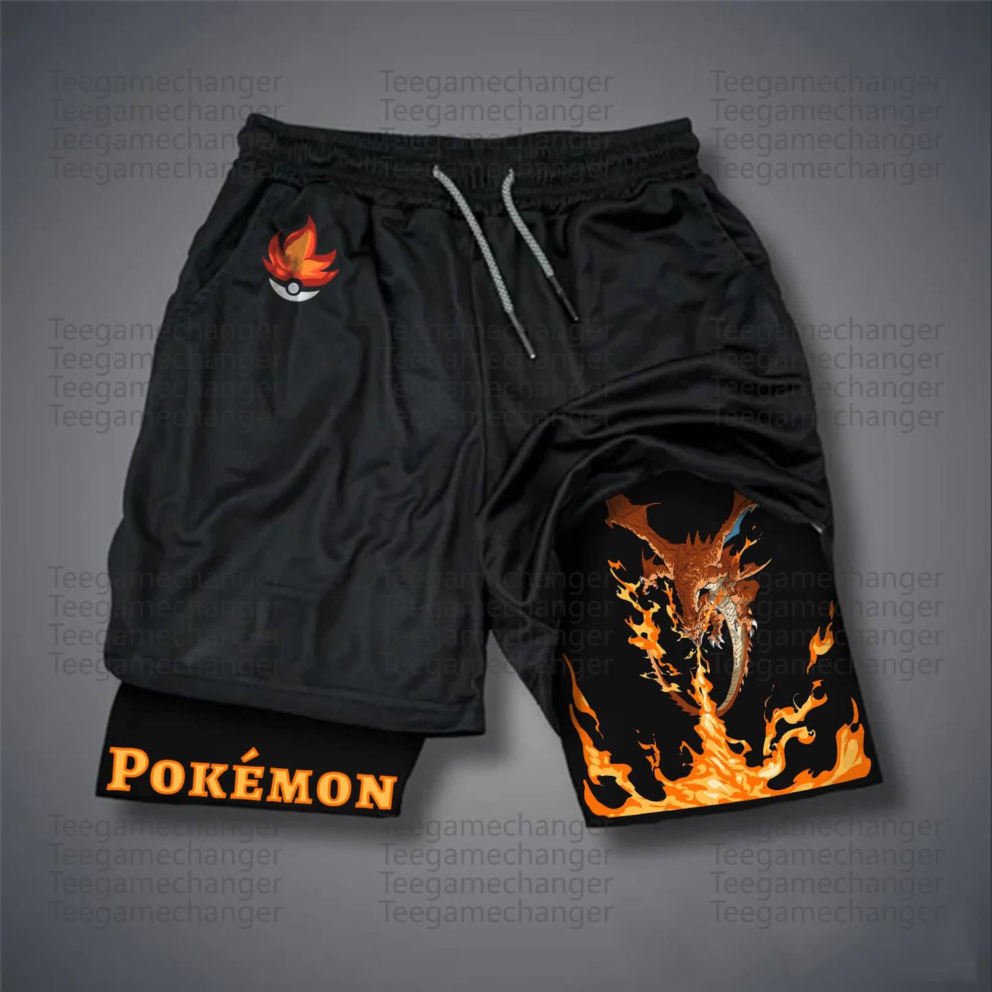Unisex Casual Anime Streetwear Shorts 丨Demon Slayer X Pokémon
