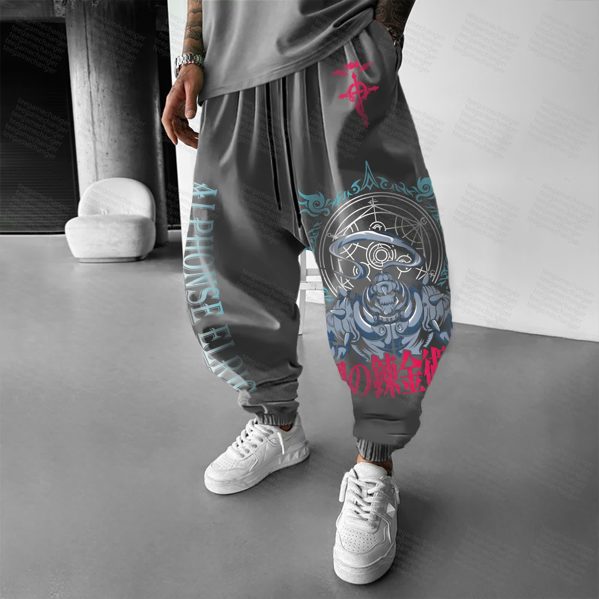 Unisex  “Fullmetal Alchemist” Casual Anime Streetwear Pants