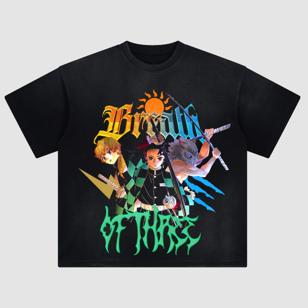 Unisex Fit ANIME Washed T-Shirt