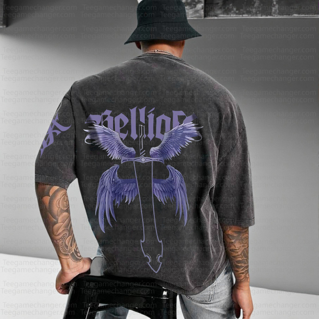 Unisex Anime Inspired Vintage Washed T-Shirt丨Solo Leveling