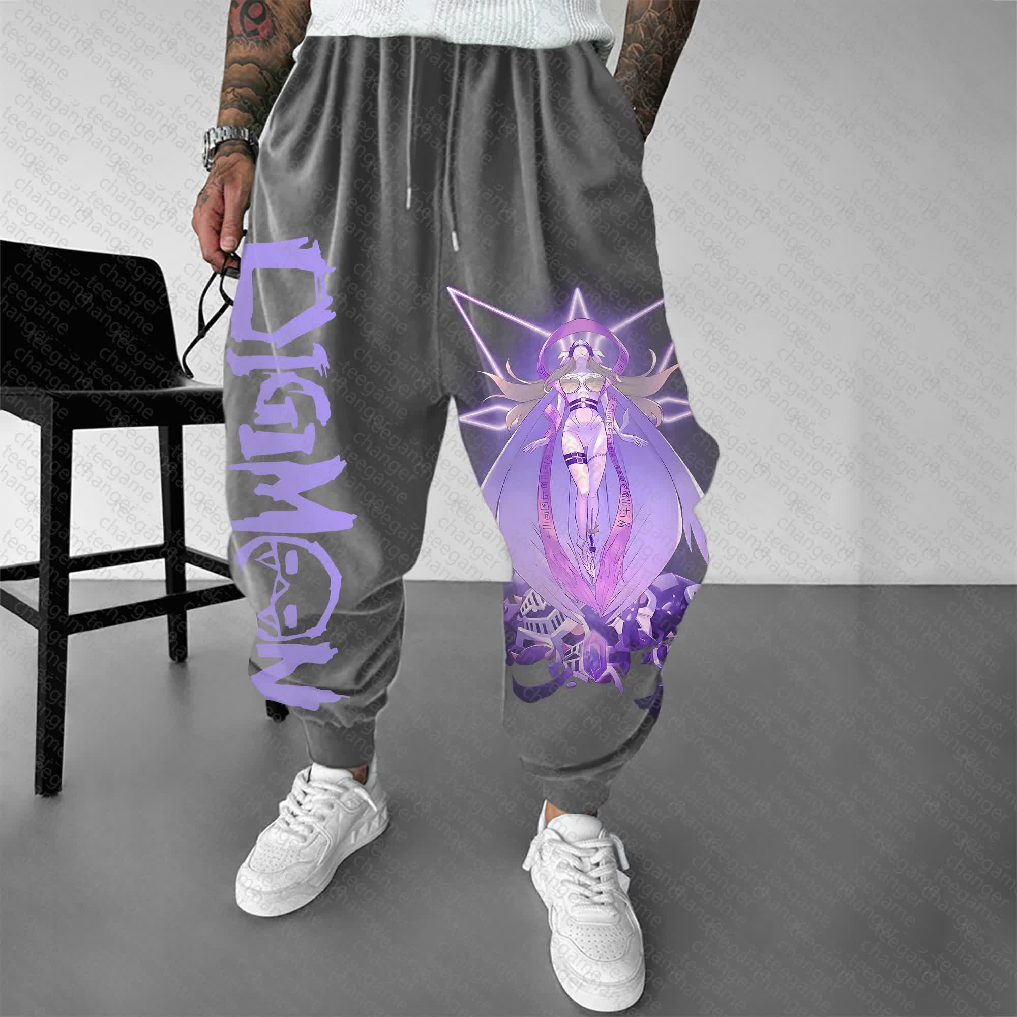 Unisex “Digimon” Anime Style Retro Pants