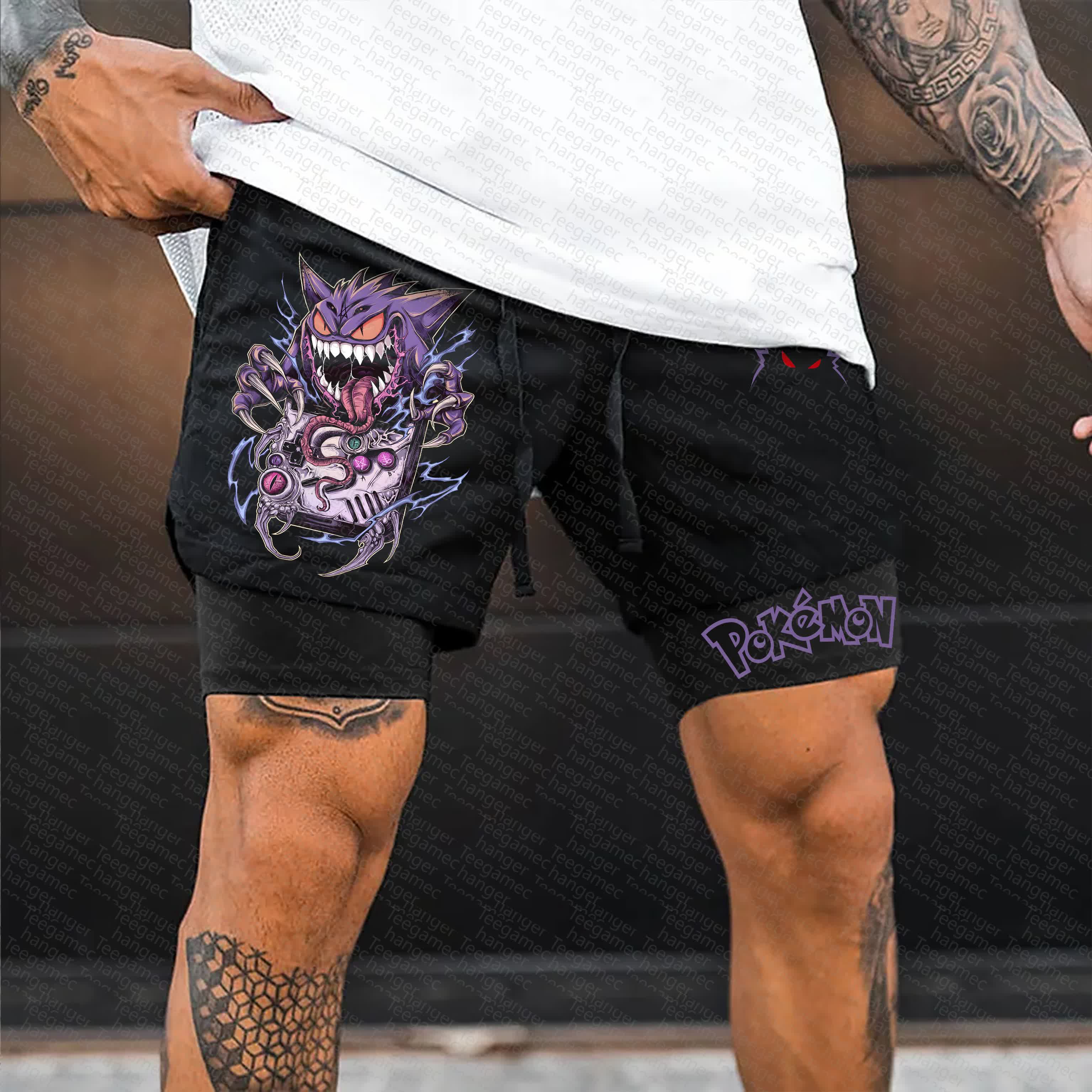 Unisex  “Pokémon” Casual Anime Streetwear Shorts