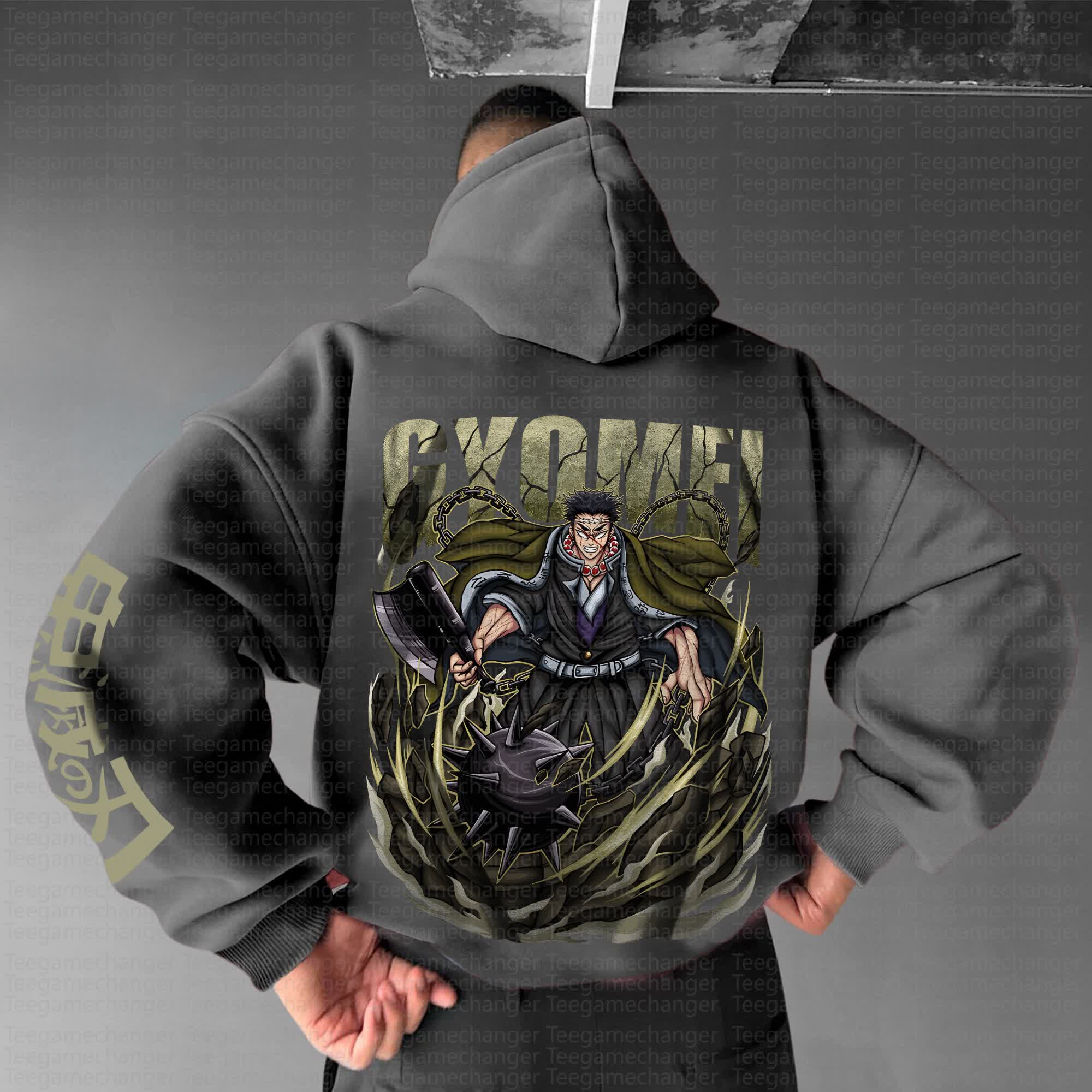 Unisex Anime Graphic Streetwear Vintage Hoodie丨Demon Slayer X Pokémon