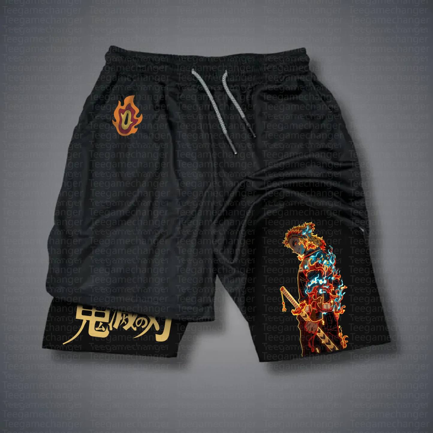 Unisex Casual Anime Streetwear Shorts 丨Demon Slayer X Pokémon