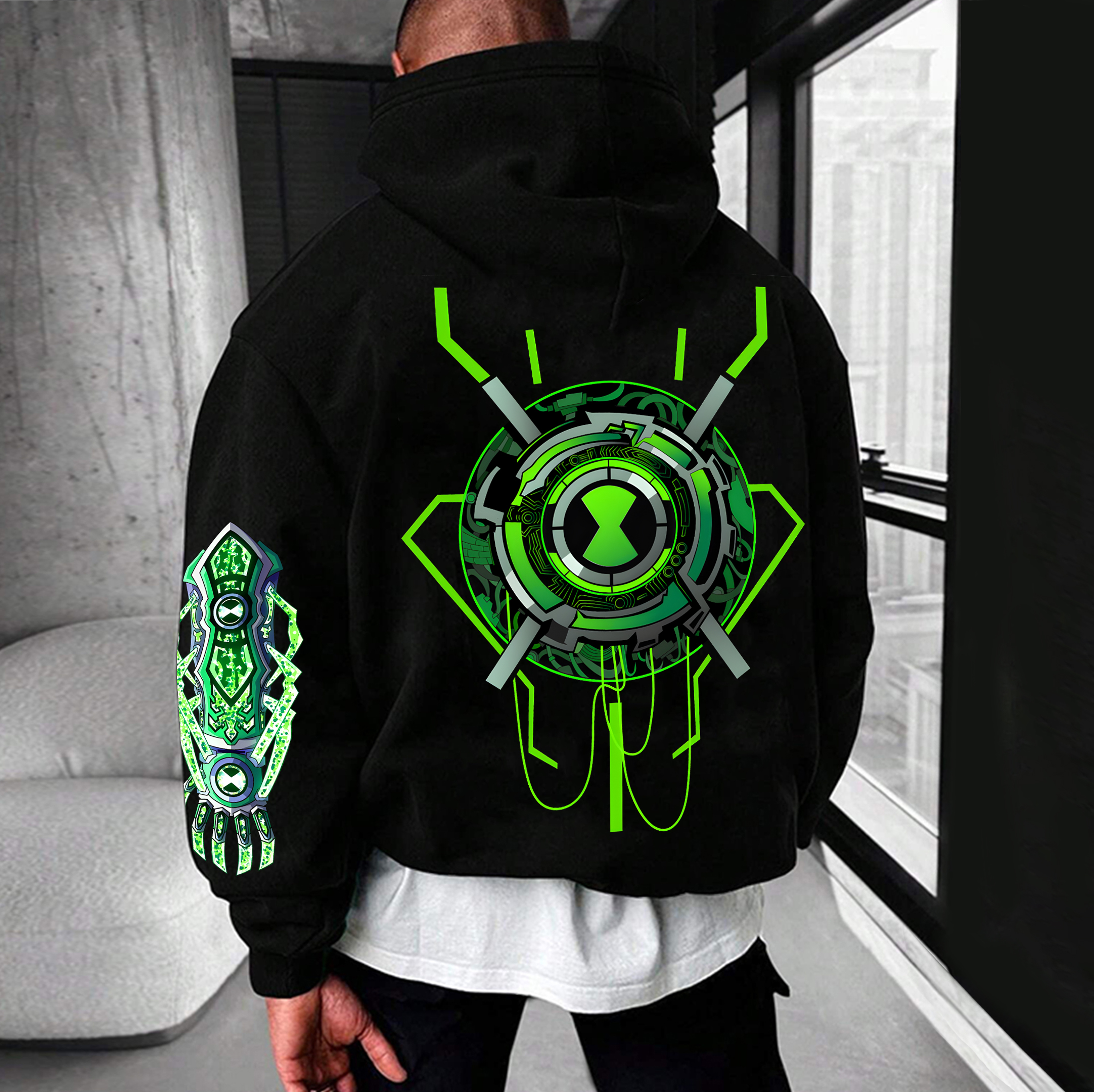 Unisex Anime Graphic Streetwear Vintage Hoodie Ben 10