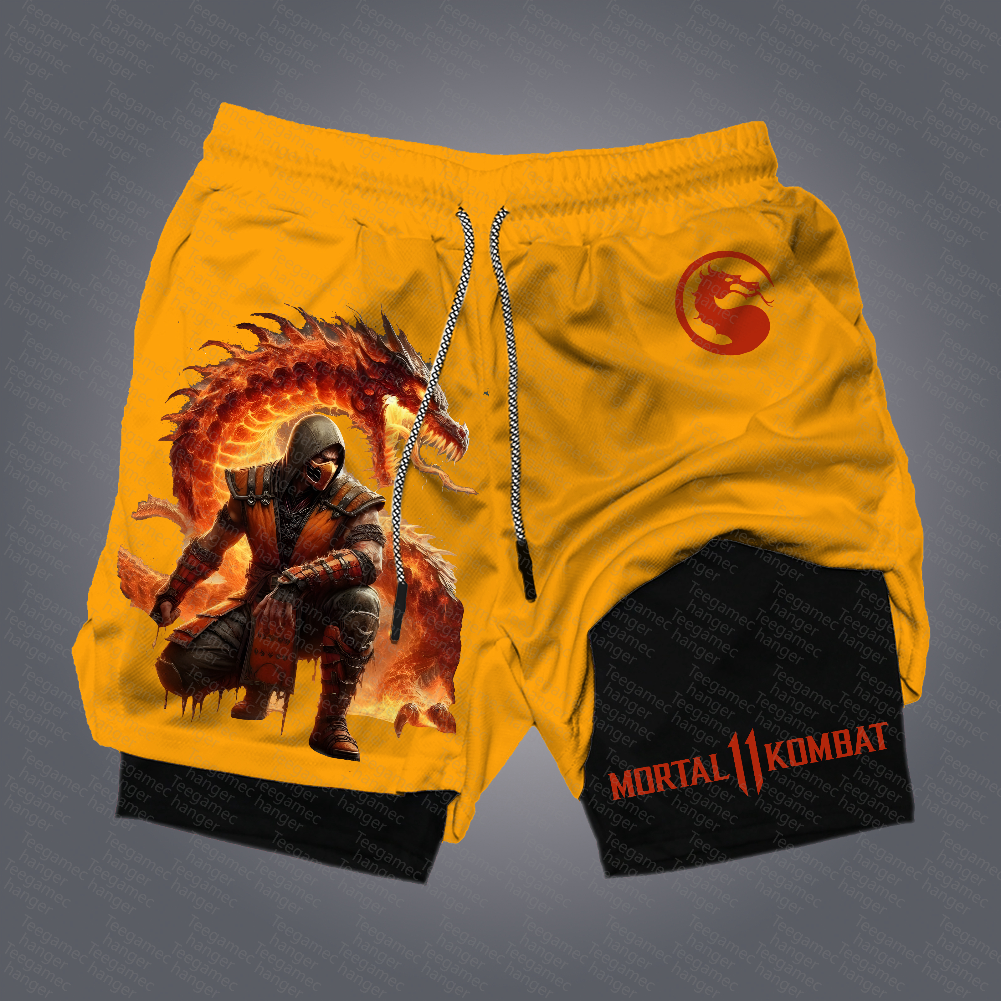 Unisex  “Mortal Kombat” Casual   Streetwear Shorts