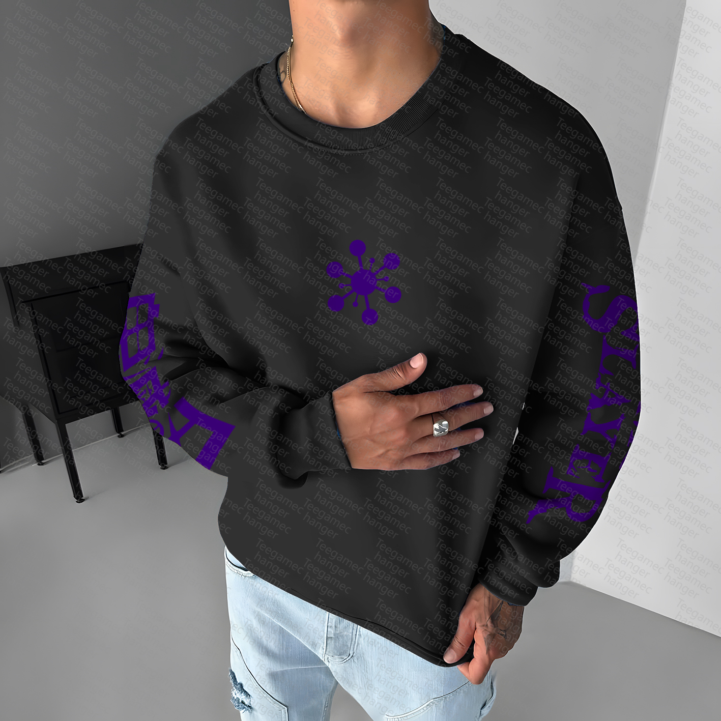 Unisex Anime Graphic Inspired Vintage Sweatshirt