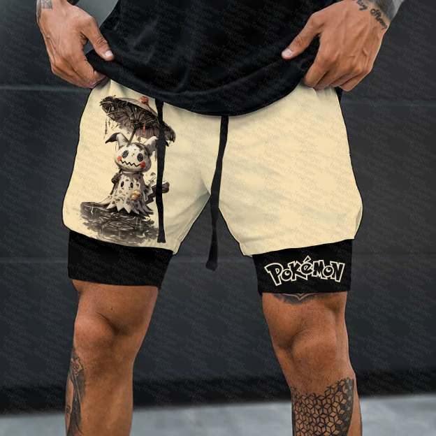 Unisex  “Pokémon” Casual Anime Streetwear Shorts