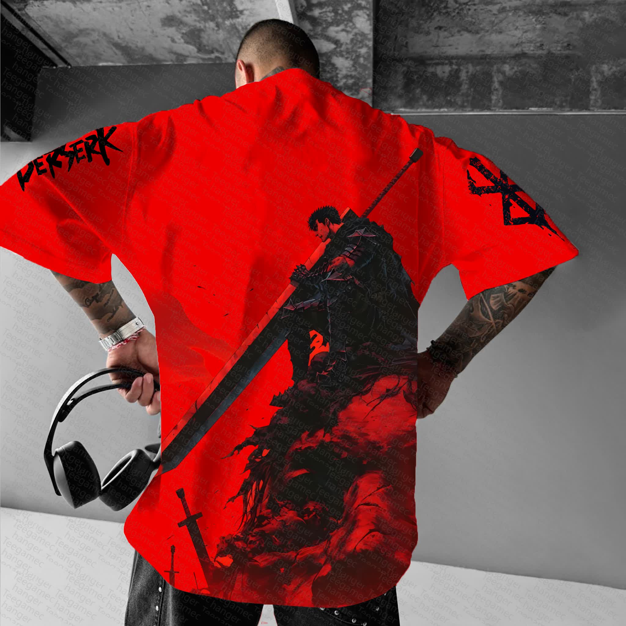 Unisex  "Berserk" Anime Inspired Vintage T-Shirt