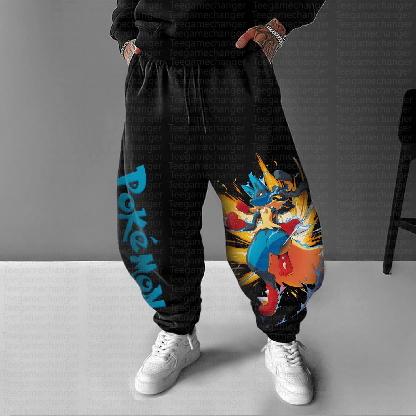 Unisex Anime Inspired Vintage Pants丨Demon Slayer X Pokémon