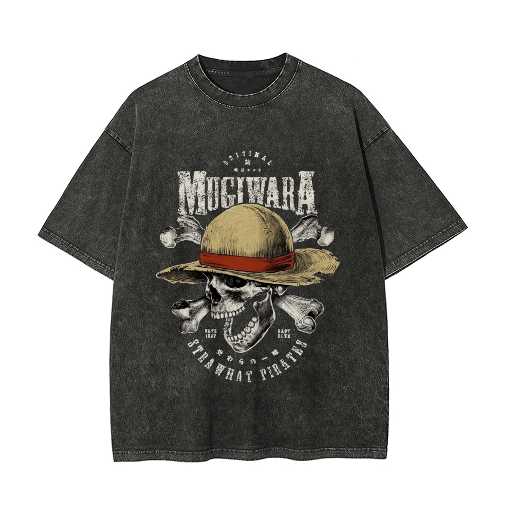 Vintage Snowflake Washed T-Shirt | One Piece-Teegamechanger